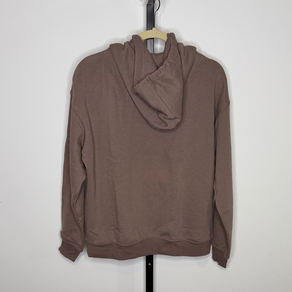H&M Dusty Mauve Pullover Neutral Taupe Hoodie – Size S - Picture 4 of 4